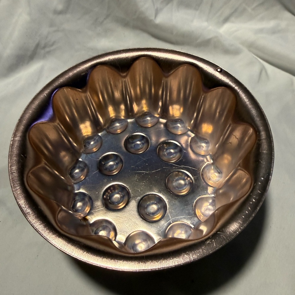 Copper-Toned Fluted Jello Mold or Baking Mold